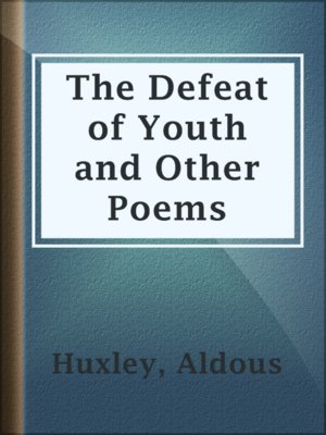 cover image of The Defeat of Youth and Other Poems